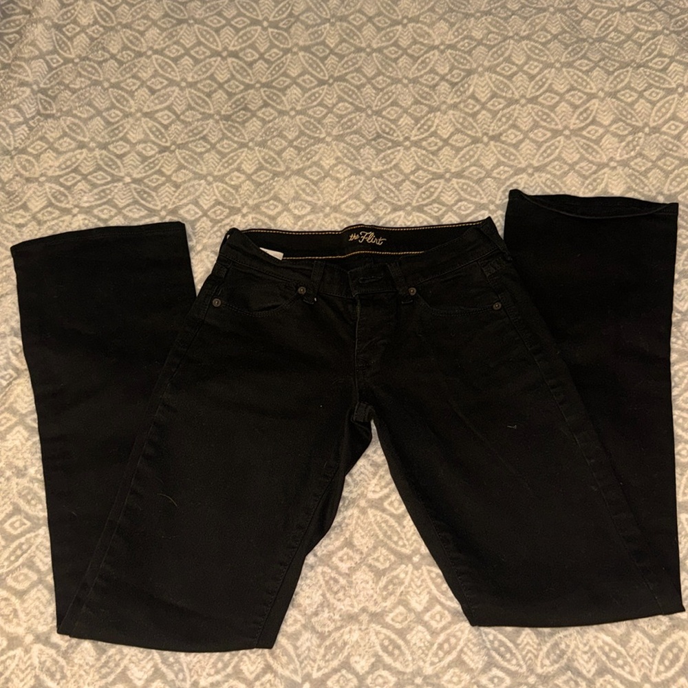 Old Navy The Flirt Black Bootcut Jeans Womens size 0 Denim